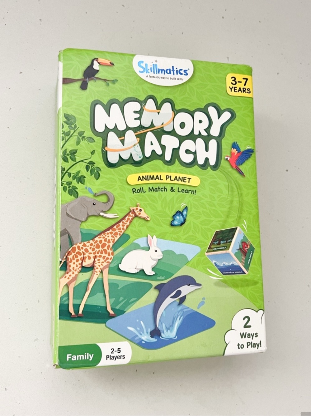 Skillmatics Memory Match Animal Planet Educational Matching Game Ages 3-7